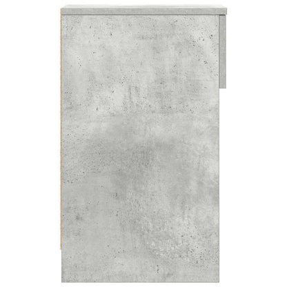 vidaXL Nachttische mit Schublade 2 Stk. Betongrau 20x36x60 cm