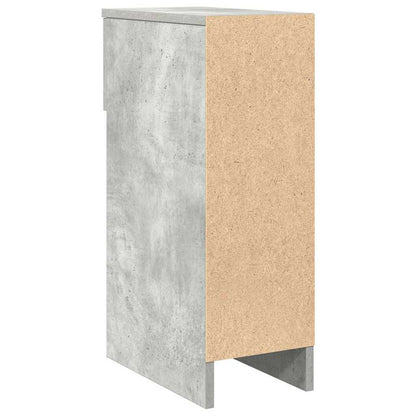 vidaXL Nachttische mit Schublade 2 Stk. Betongrau 20x36x60 cm
