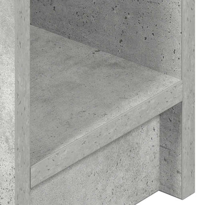vidaXL Nachttische mit Schublade 2 Stk. Betongrau 20x36x60 cm