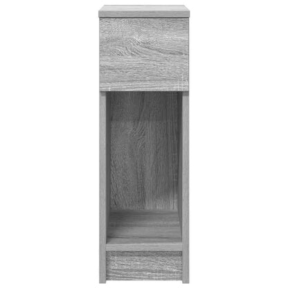 vidaXL Nachttische mit Schublade 2 Stk. Grau Sonoma 20x36x60 cm