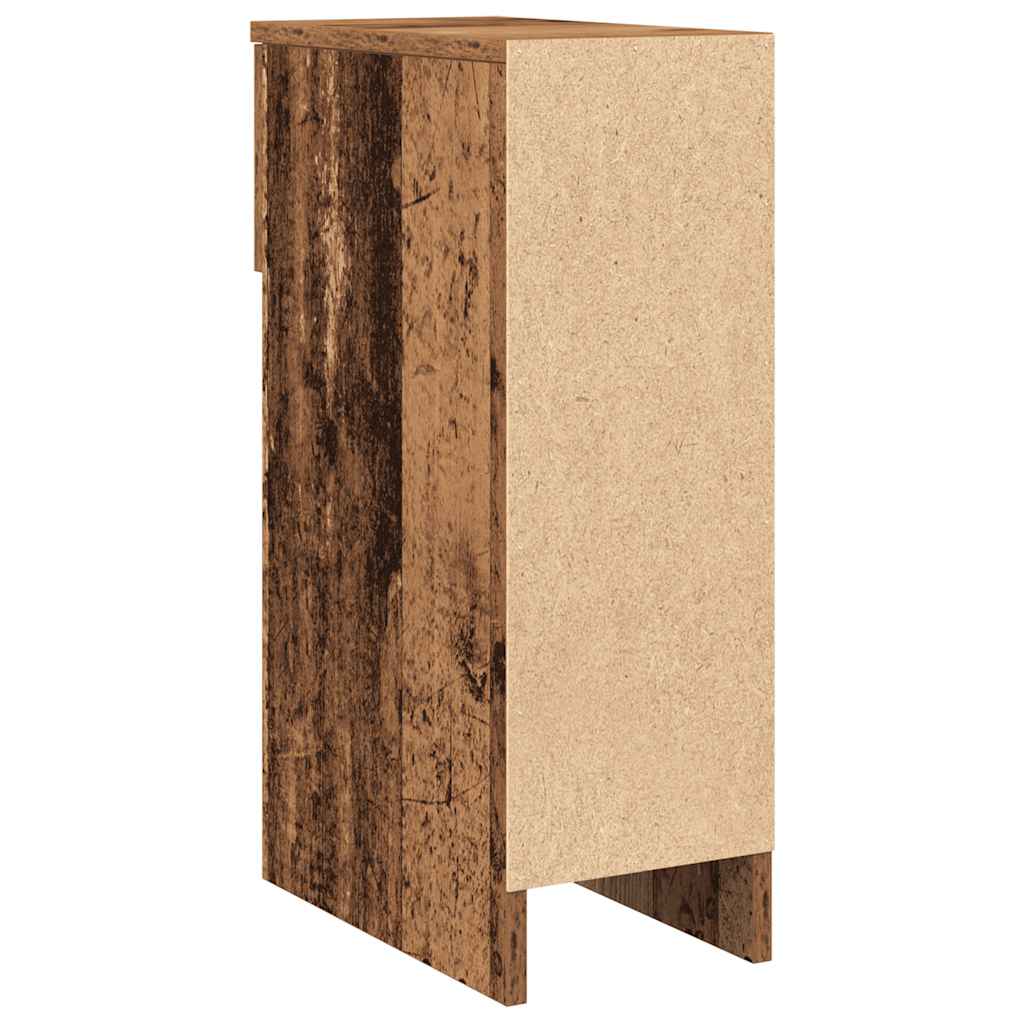 vidaXL Nachttische mit Schubladen 2 Stk. Altholz-Optik 20x36x60 cm
