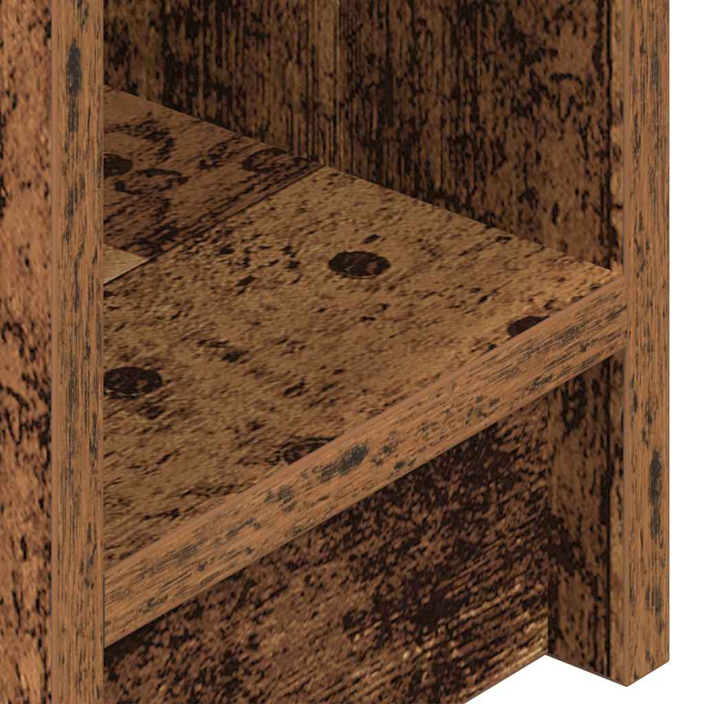 vidaXL Nachttische mit Schubladen 2 Stk. Altholz-Optik 20x36x60 cm