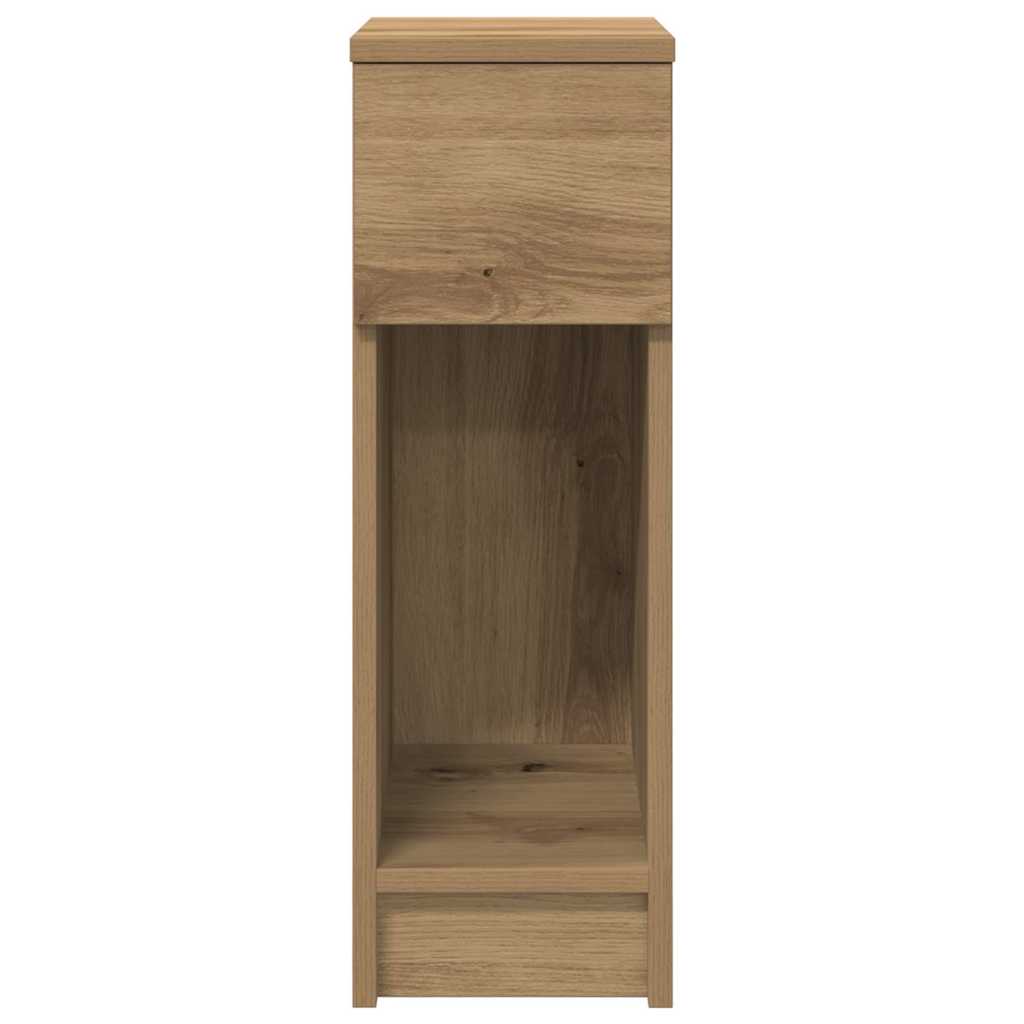vidaXL Nachttische mit Schublade 2 Stk. Artisan-Eiche 20x36x60 cm