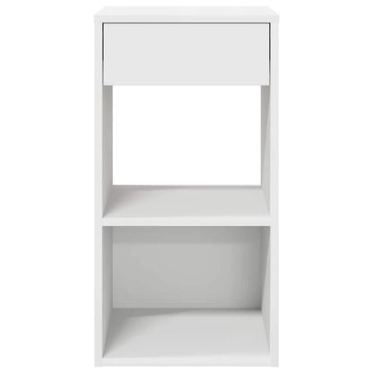 vidaXL Nachttische mit Schublade 2 Stk. Weiß 35x34x66,5 cm