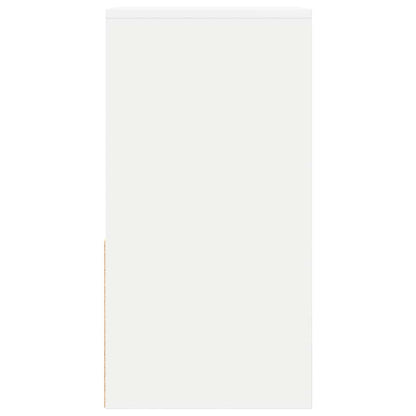 vidaXL Nachttische mit Schublade 2 Stk. Weiß 35x34x66,5 cm