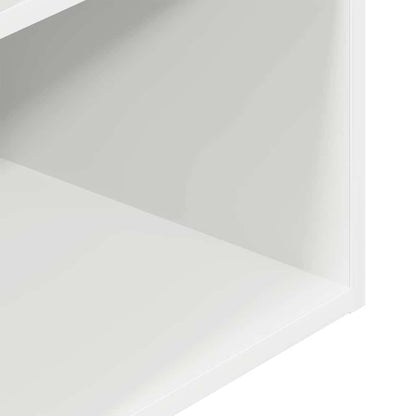 vidaXL Nachttische mit Schublade 2 Stk. Weiß 35x34x66,5 cm