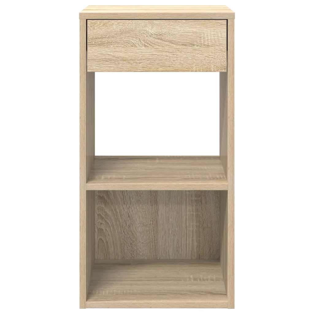vidaXL Nachttische mit Schublade 2 Stk. Sonoma-Eiche 35x34x66,5 cm