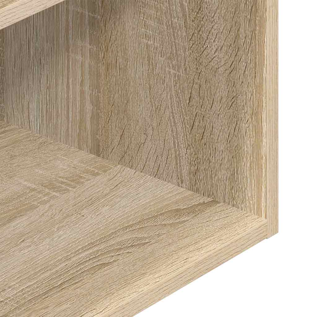 vidaXL Nachttische mit Schublade 2 Stk. Sonoma-Eiche 35x34x66,5 cm