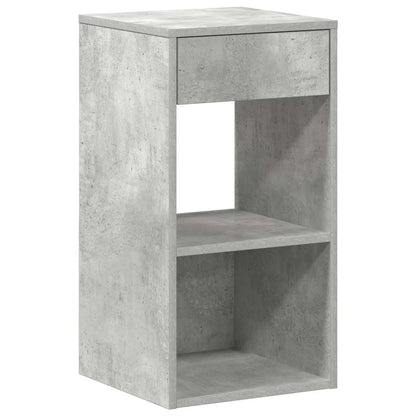 vidaXL Nachttische mit Schublade 2 Stk. Betongrau 35x34x66,5 cm