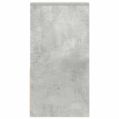 vidaXL Nachttische mit Schublade 2 Stk. Betongrau 35x34x66,5 cm