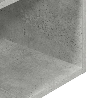 vidaXL Nachttische mit Schublade 2 Stk. Betongrau 35x34x66,5 cm
