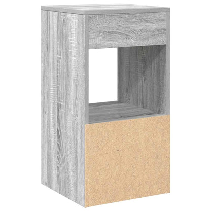 vidaXL Nachttische mit Schublade 2 Stk. Grau Sonoma 35x34x66,5 cm