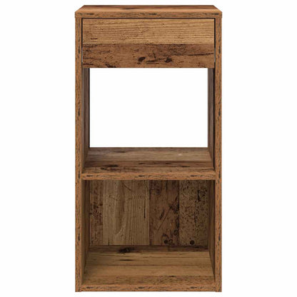 vidaXL Nachttische mit Schubladen 2 Stk. Altholz-Optik 35x34x66,5 cm