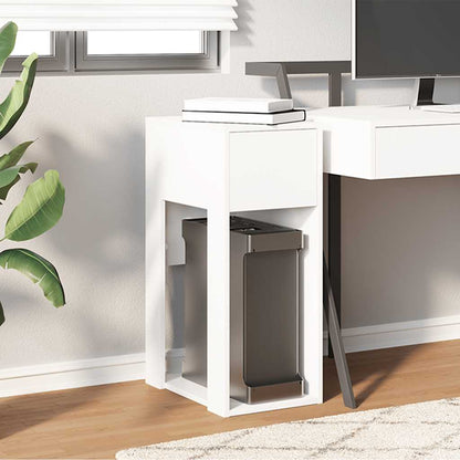 vidaXL Meuble informatique avec tiroir Blanc 30x44x74 cm