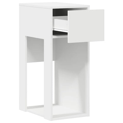 vidaXL Meuble informatique avec tiroir Blanc 30x44x74 cm