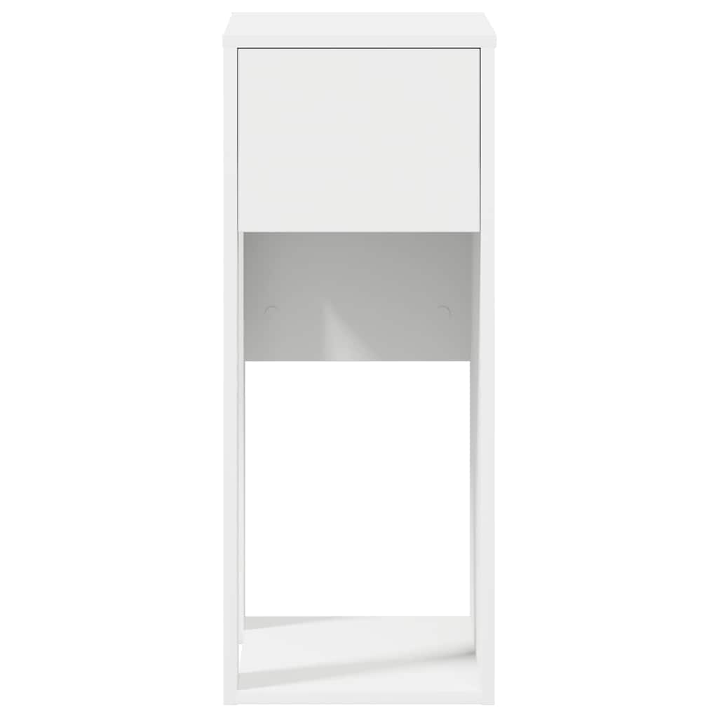 vidaXL Meuble informatique avec tiroir Blanc 30x44x74 cm