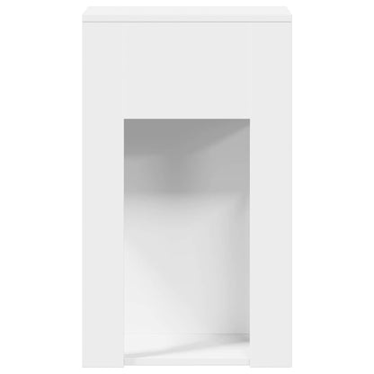 vidaXL Meuble informatique avec tiroir Blanc 30x44x74 cm