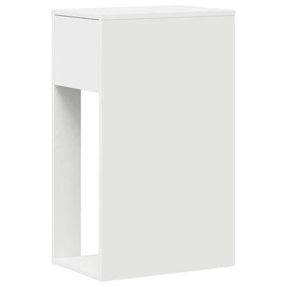 vidaXL Meuble informatique avec tiroir Blanc 30x44x74 cm