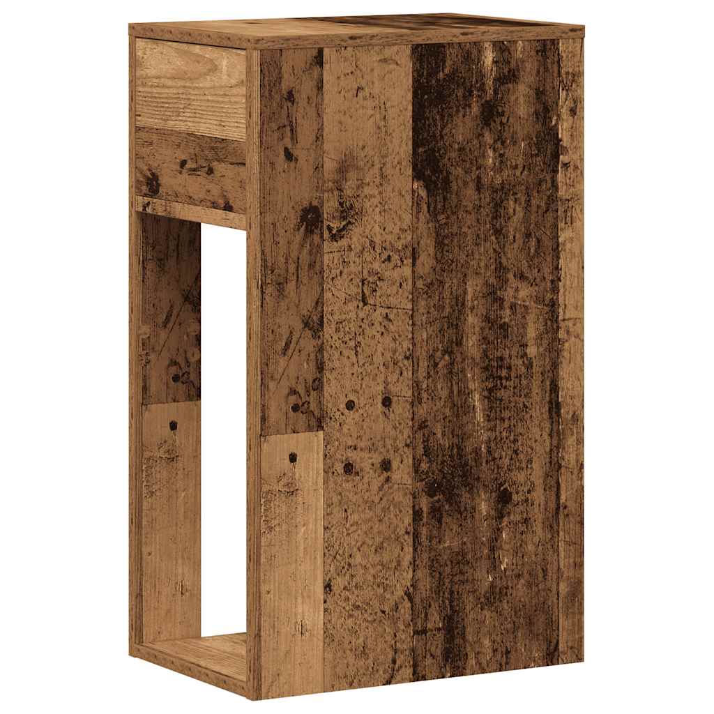 vidaXL Computerschrank mit Schublade Altholz-Optik 30x44x74 cm
