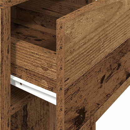 vidaXL Computerschrank mit Schublade Altholz-Optik 30x44x74 cm