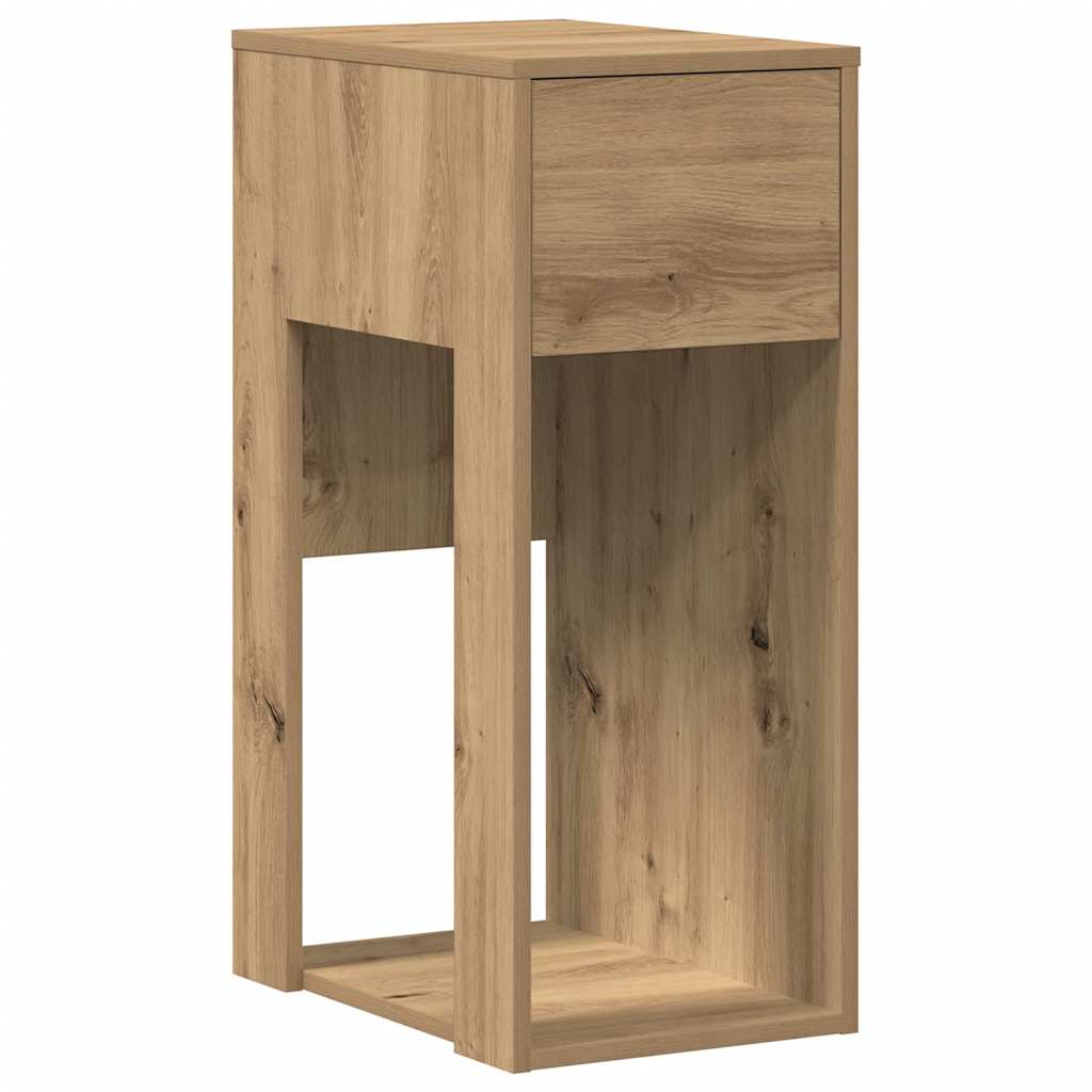 vidaXL Meuble d'ordinateur avec tiroir chêne artisan 30x44x74 cm