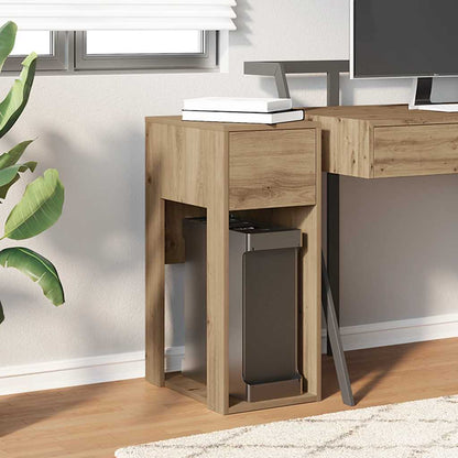 vidaXL Meuble d'ordinateur avec tiroir chêne artisan 30x44x74 cm