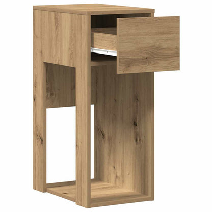 vidaXL Meuble d'ordinateur avec tiroir chêne artisan 30x44x74 cm