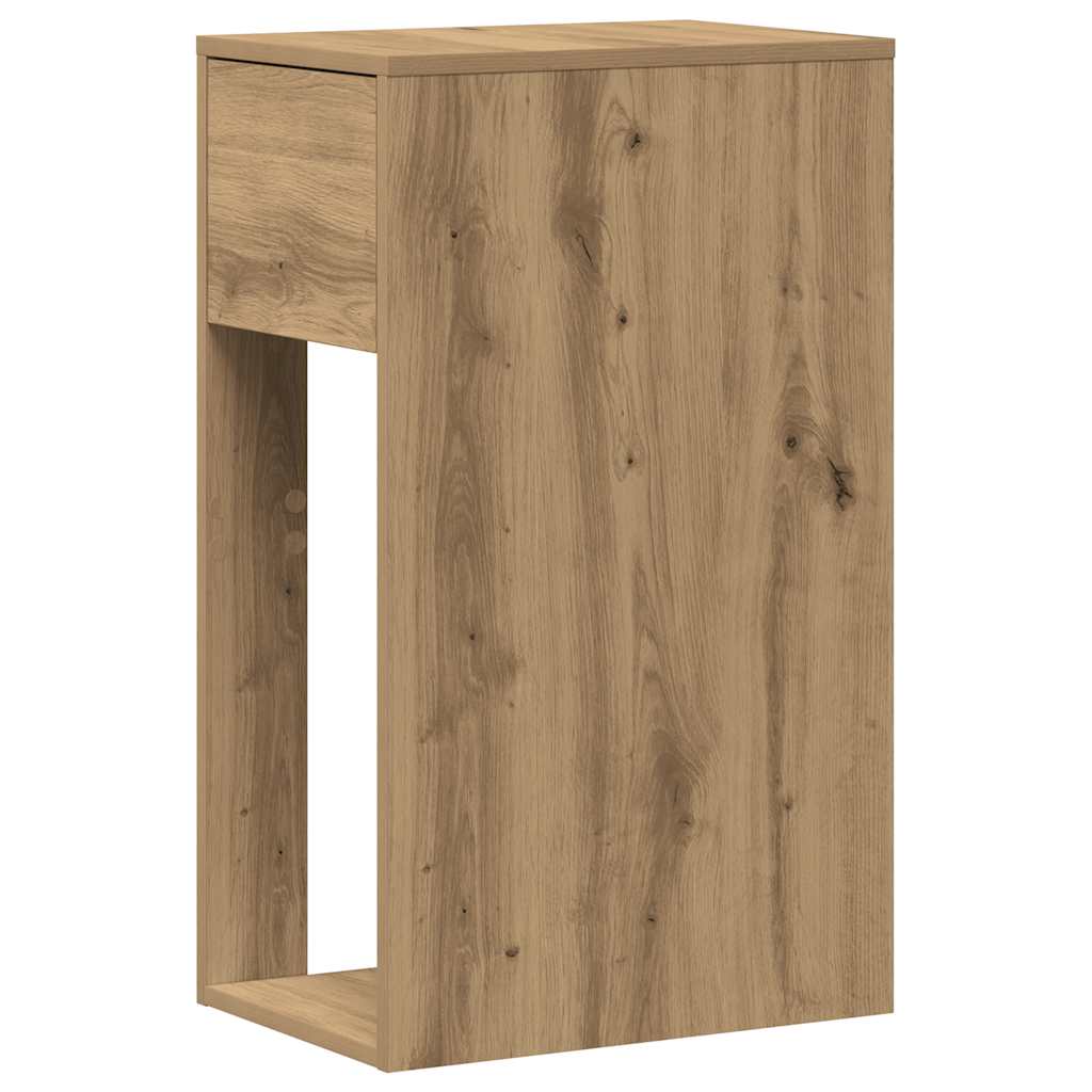 vidaXL Meuble d'ordinateur avec tiroir chêne artisan 30x44x74 cm