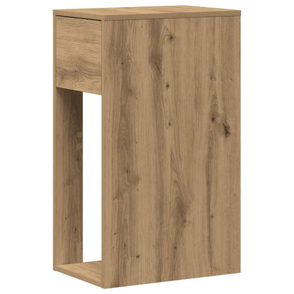 vidaXL Meuble d'ordinateur avec tiroir chêne artisan 30x44x74 cm
