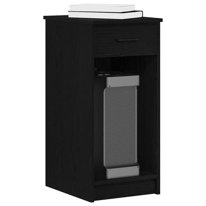 vidaXL Computerschrank mit Schublade Schwarz 35x45x77 cm