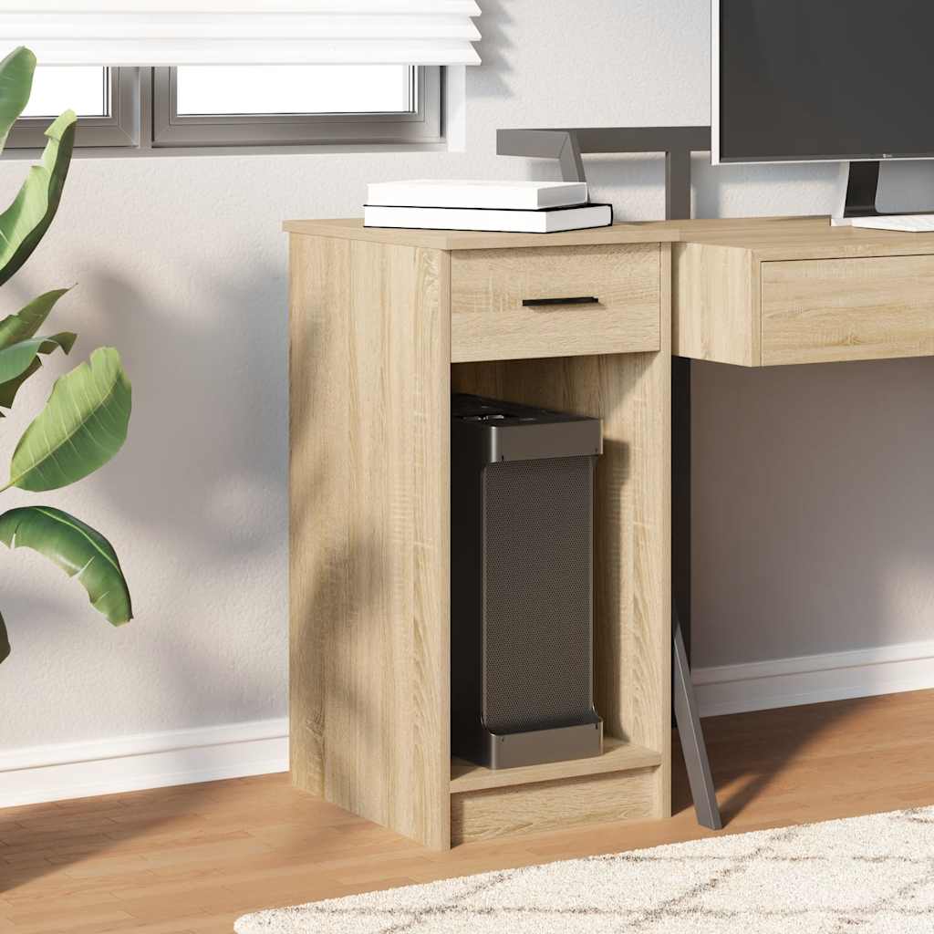 vidaXL Computerschrank mit Schublade Sonoma-Eiche 35x45x77 cm