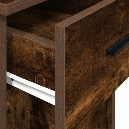 vidaXL Computerschrank mit Schublade Räuchereiche 35x45x77 cm
