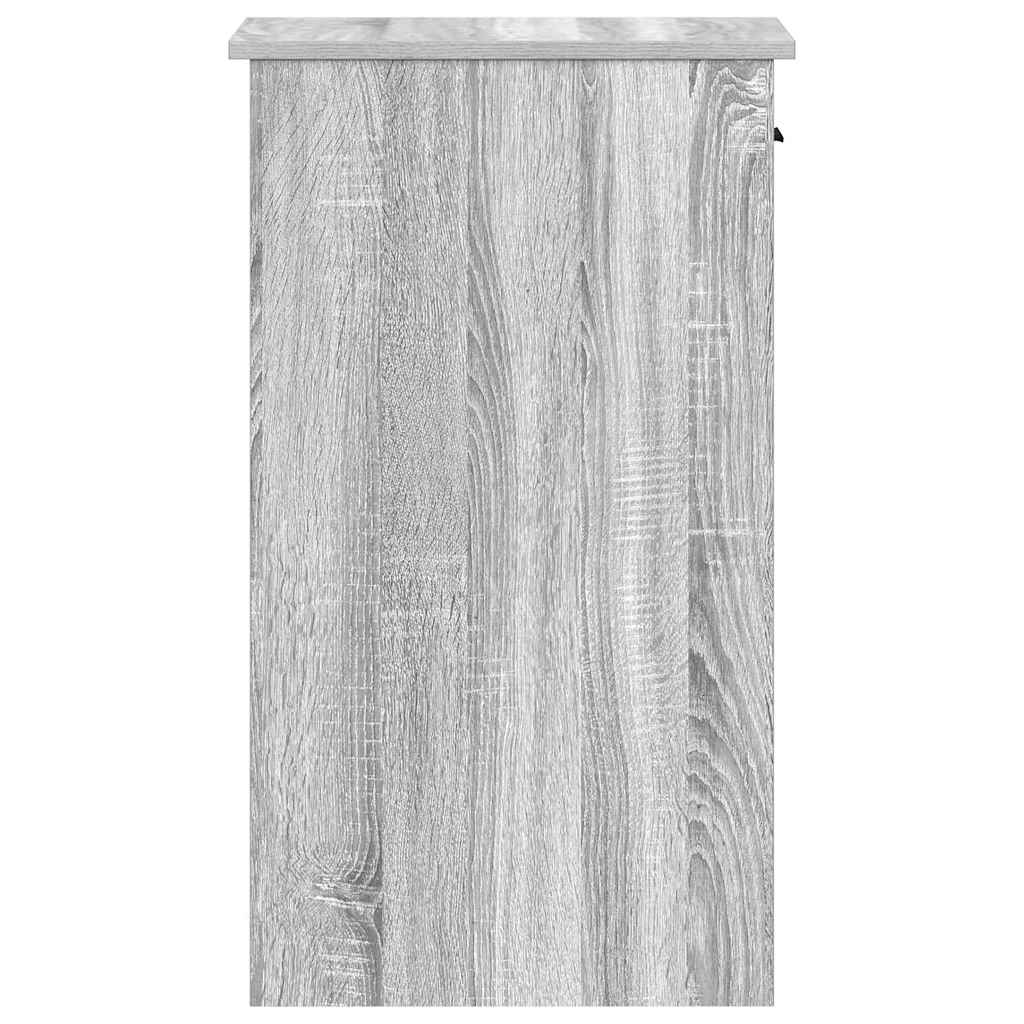 vidaXL Computerschrank mit Schublade Grau Sonoma 35x45x77 cm