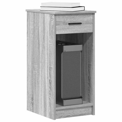 vidaXL Computerschrank mit Schublade Grau Sonoma 35x45x77 cm