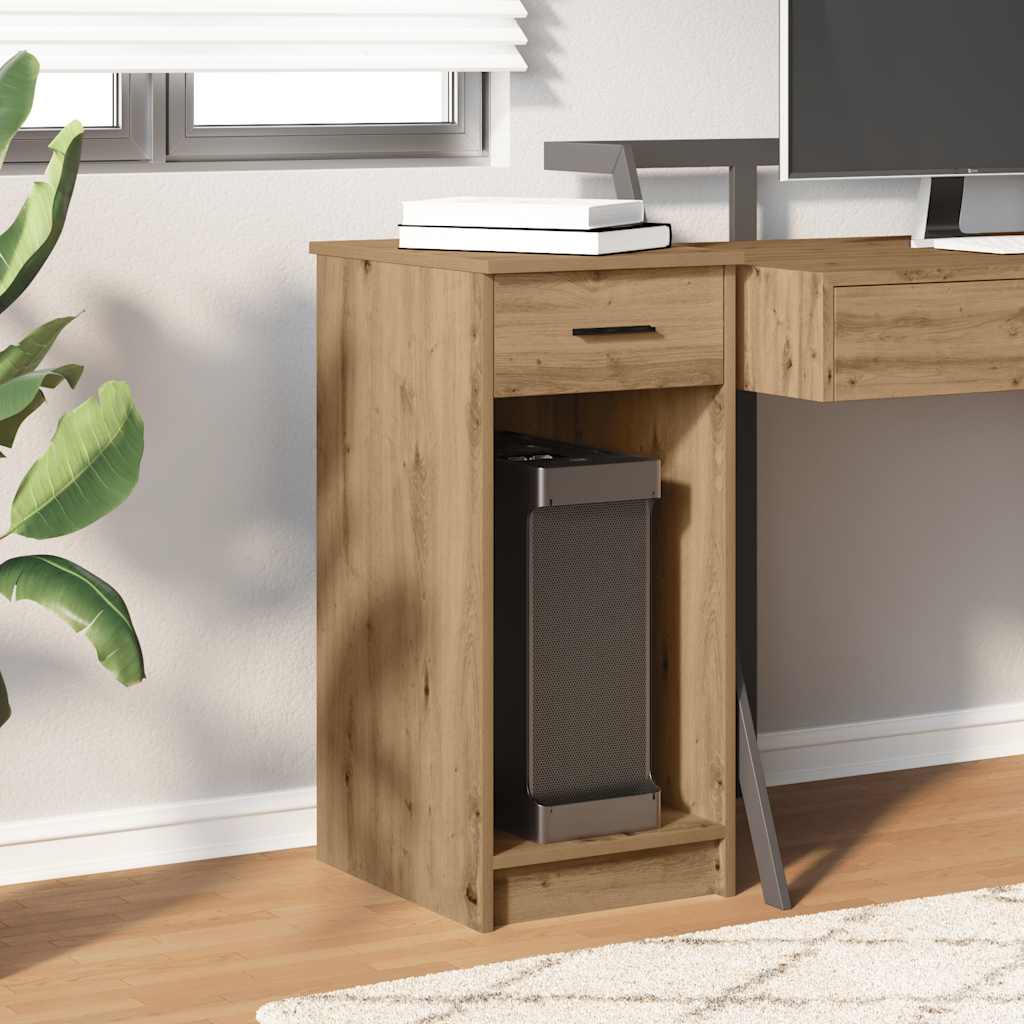 vidaXL Computerschrank mit Schublade Artisan-Eiche 35x45x77 cm