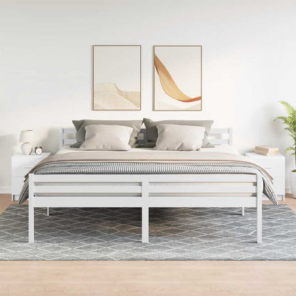 Nachttische 2 Stk. mit 2 Schubladen Weiß 40x36x50 cm