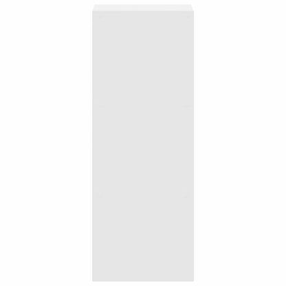 vidaXL Bücherregal Stapelbar Weiß 30x30x80 cm Holzwerkstoff