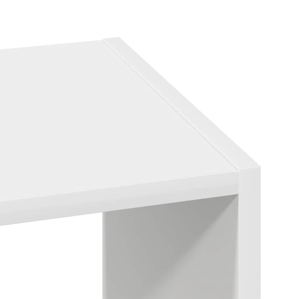 vidaXL Bücherregal Stapelbar Weiß 30x30x80 cm Holzwerkstoff