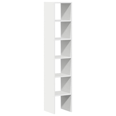 vidaXL Bücherregale 2 Stk. Stapelbar Weiß 30x30x80 cm Holzwerkstoff