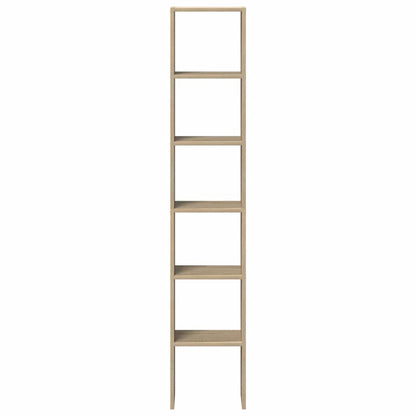vidaXL Bücherregale 2 Stk. Stapelbar Sonoma-Eiche 30x30x80 cm