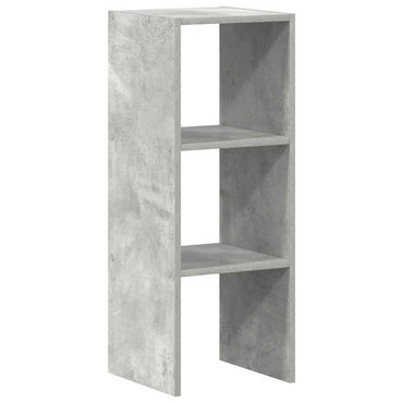 vidaXL Bücherregal Stapelbar Betongrau 30x30x80 cm Holzwerkstoff