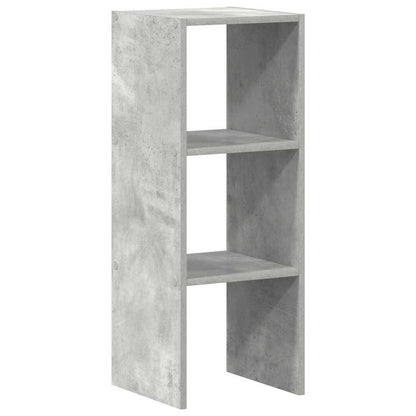 vidaXL Bücherregal Stapelbar Betongrau 30x30x80 cm Holzwerkstoff
