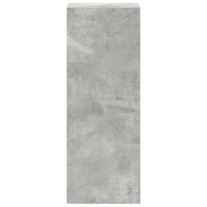 vidaXL Bücherregal Stapelbar Betongrau 30x30x80 cm Holzwerkstoff