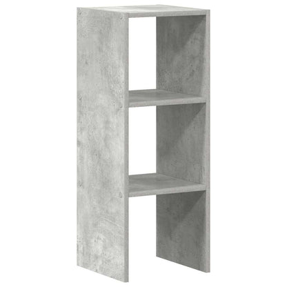 vidaXL Bücherregal Stapelbar Betongrau 30x30x80 cm Holzwerkstoff