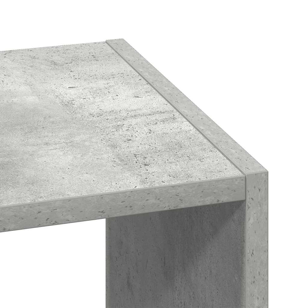 vidaXL Bücherregal Stapelbar Betongrau 30x30x80 cm Holzwerkstoff