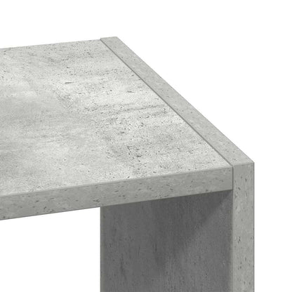 vidaXL Bücherregal Stapelbar Betongrau 30x30x80 cm Holzwerkstoff
