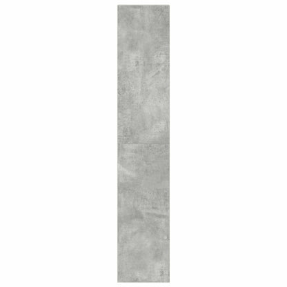 vidaXL Bücherregale 2Stk. Stapelbar Betongrau 30x30x80cm Holzwerkstoff