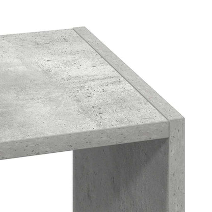 vidaXL Bücherregale 2Stk. Stapelbar Betongrau 30x30x80cm Holzwerkstoff