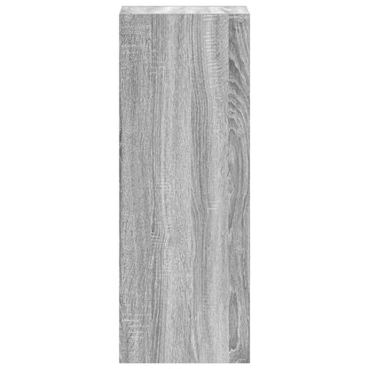 vidaXL Bücherregal Stapelbar Grau Sonoma 30x30x80 cm Holzwerkstoff