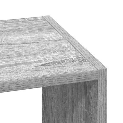 vidaXL Bücherregal Stapelbar Grau Sonoma 30x30x80 cm Holzwerkstoff